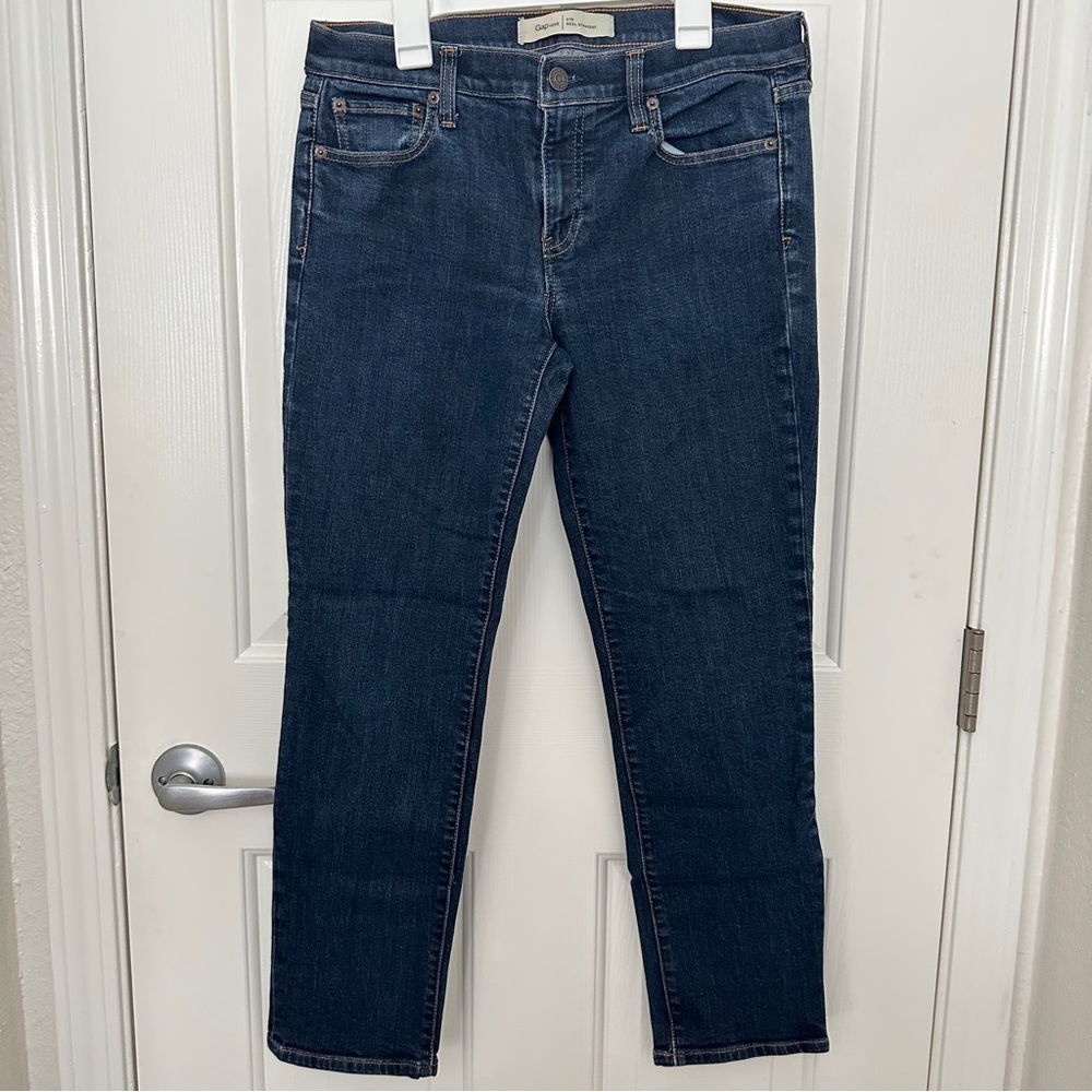 Gap Real Straight Women’s 27 Petite Dark Wash Slim Jeans (2 of 2)